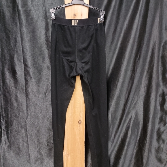 All black mens rocky leggings size adult men's medium - Picture 1 of 7